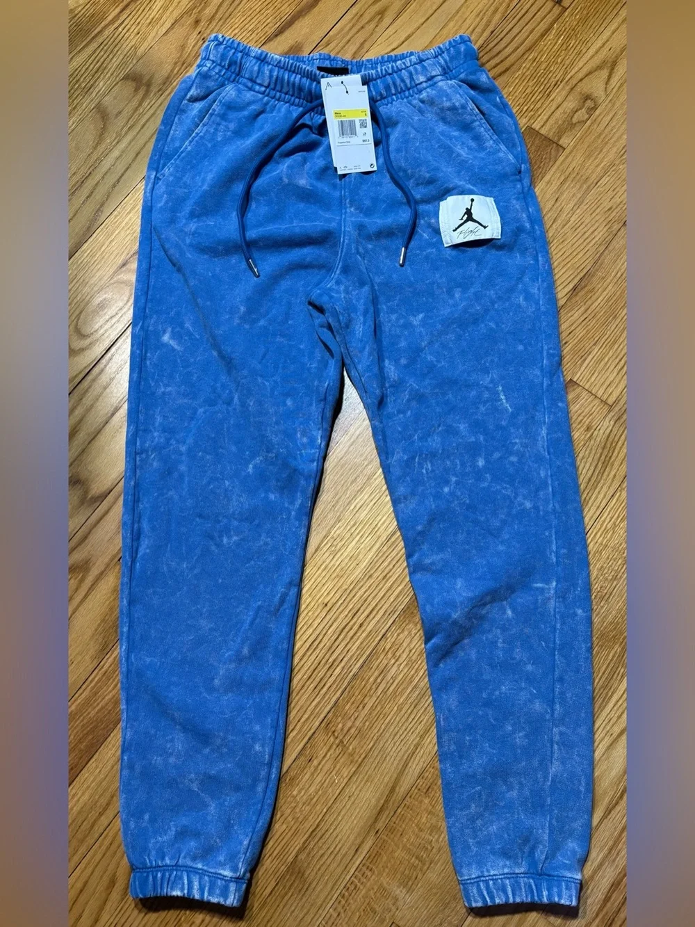 Nike Jordan Flight Fleece Jogger Sweatpants Blue Acid Wash Men's sz small new